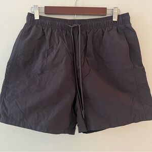 Men’s Standard/Cloth Gray Lined Swim Shorts Size Large